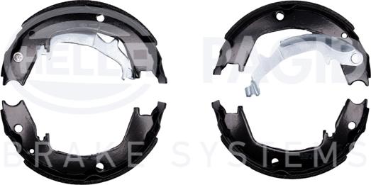 HELLA PAGID 8DA 355 050-731 - Комплект тормозов, ручник, парковка autospares.lv