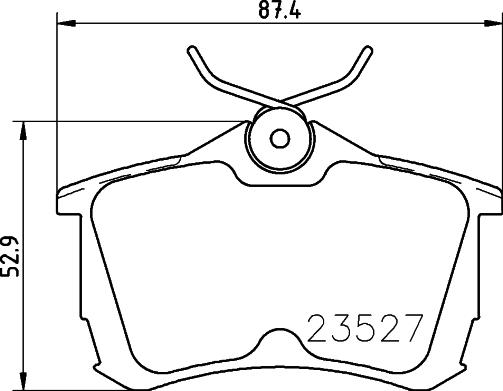 HELLA PAGID 8DB 355 030-161 - Тормозные колодки, дисковые, комплект autospares.lv