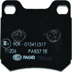 HELLA PAGID 8DB 355 009-041 - Тормозные колодки, дисковые, комплект autospares.lv