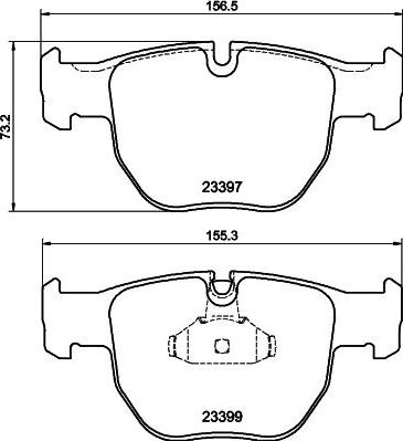 HELLA PAGID 8DB 355 009-301 - Тормозные колодки, дисковые, комплект autospares.lv