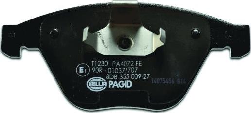 HELLA PAGID 8DB 355 009-271 - Тормозные колодки, дисковые, комплект autospares.lv