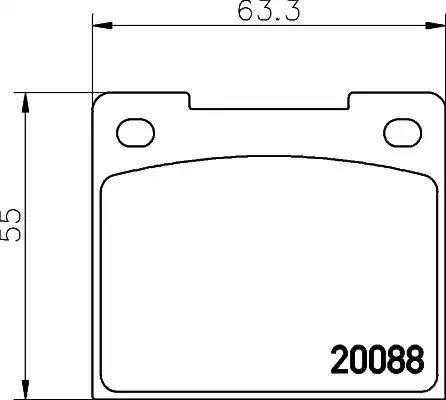 HELLA PAGID 8DB 355 005-971 - Тормозные колодки, дисковые, комплект autospares.lv