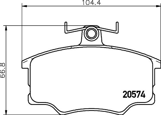 HELLA PAGID 8DB 355 006-021 - Тормозные колодки, дисковые, комплект autospares.lv