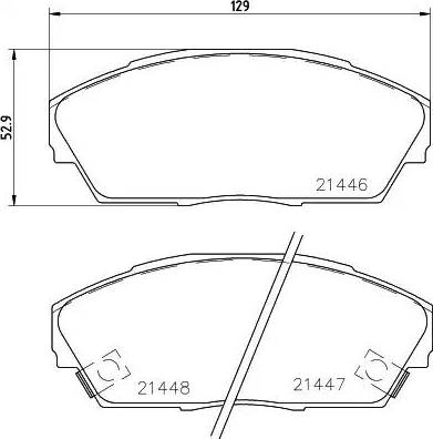 HELLA PAGID 8DB 355 006-301 - Тормозные колодки, дисковые, комплект autospares.lv