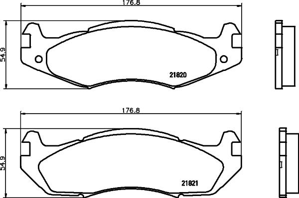 HELLA PAGID 8DB 355 006-371 - Тормозные колодки, дисковые, комплект autospares.lv