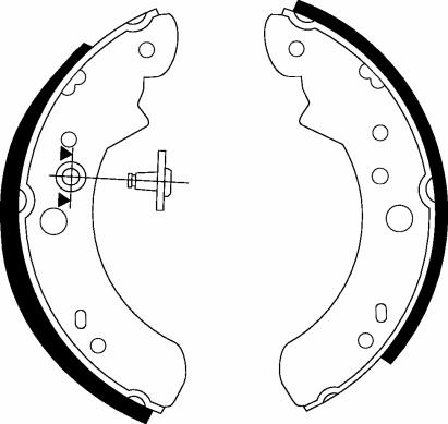 HELLA PAGID 8DB 355 000-891 - Комплект тормозных колодок, барабанные autospares.lv