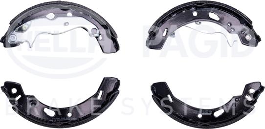 HELLA PAGID 8DB 355 000-291 - Комплект тормозных колодок, барабанные autospares.lv