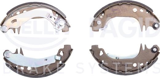 HELLA PAGID 8DB 355 000-211 - Комплект тормозных колодок, барабанные autospares.lv