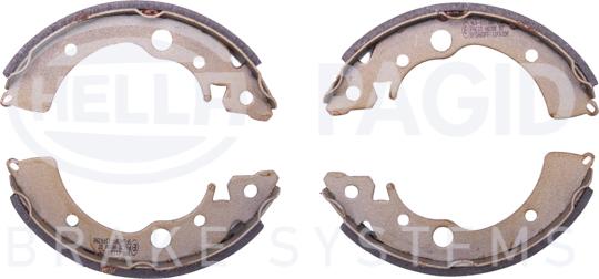 HELLA PAGID 8DB 355 000-791 - Комплект тормозных колодок, барабанные autospares.lv