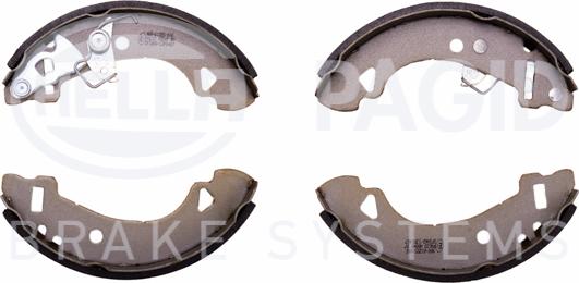 HELLA PAGID 8DB 355 001-471 - Комплект тормозных колодок, барабанные autospares.lv