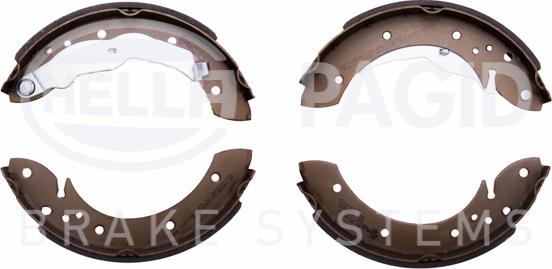 HELLA PAGID 8DB 355 001-581 - Комплект тормозных колодок, барабанные autospares.lv