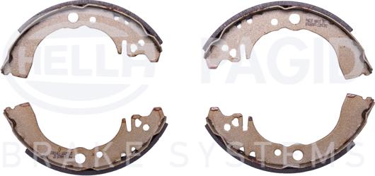 HELLA PAGID 8DB 355 001-131 - Комплект тормозных колодок, барабанные autospares.lv