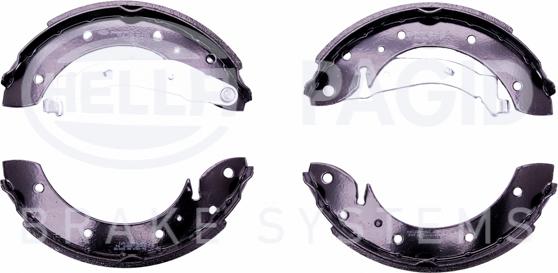 HELLA PAGID 8DB 355 001-831 - Комплект тормозных колодок, барабанные autospares.lv