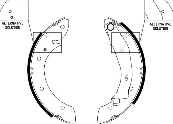 HELLA PAGID 8DB 355 001-831 - Комплект тормозных колодок, барабанные autospares.lv