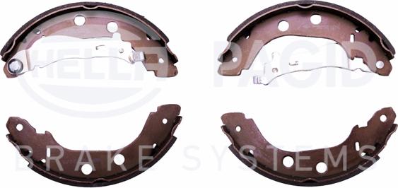 HELLA PAGID 8DB 355 001-751 - Комплект тормозных колодок, барабанные autospares.lv