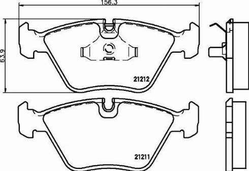 HELLA PAGID 8DB 355 008-081 - Тормозные колодки, дисковые, комплект autospares.lv