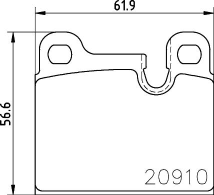 HELLA PAGID 8DB 355 008-111 - Тормозные колодки, дисковые, комплект autospares.lv