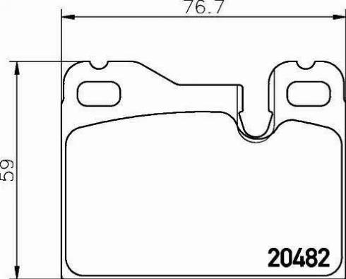 HELLA PAGID 8DB 355 008-131 - Тормозные колодки, дисковые, комплект autospares.lv