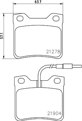 HELLA PAGID 8DB 355 008-171 - Тормозные колодки, дисковые, комплект autospares.lv