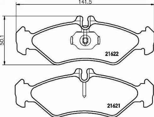 HELLA PAGID 8DB 355 008-341 - Тормозные колодки, дисковые, комплект autospares.lv