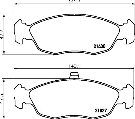 HELLA PAGID 8DB 355 008-291 - Тормозные колодки, дисковые, комплект autospares.lv