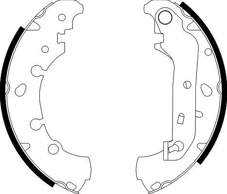 HELLA PAGID 8DB 355 002-411 - Комплект тормозных колодок, барабанные autospares.lv