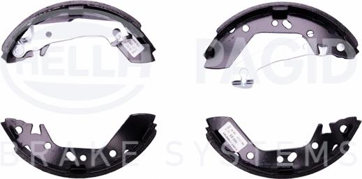 HELLA PAGID 8DB 355 002-541 - Комплект тормозных колодок, барабанные autospares.lv