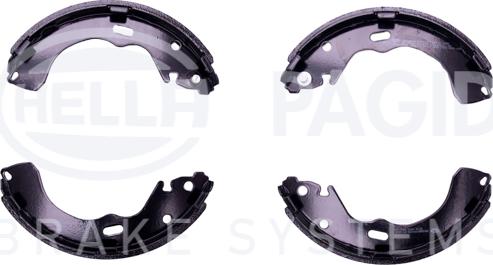 HELLA PAGID 8DB 355 002-661 - Комплект тормозных колодок, барабанные autospares.lv