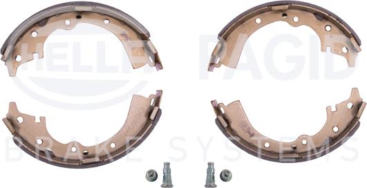 HELLA PAGID 8DB 355 002-031 - Комплект тормозных колодок, барабанные autospares.lv