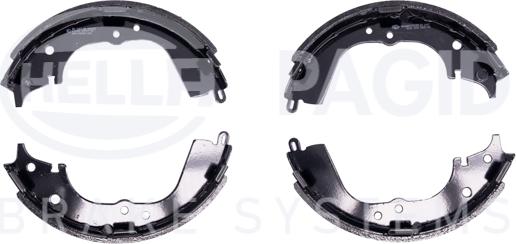 HELLA PAGID 8DB 355 002-181 - Комплект тормозных колодок, барабанные autospares.lv