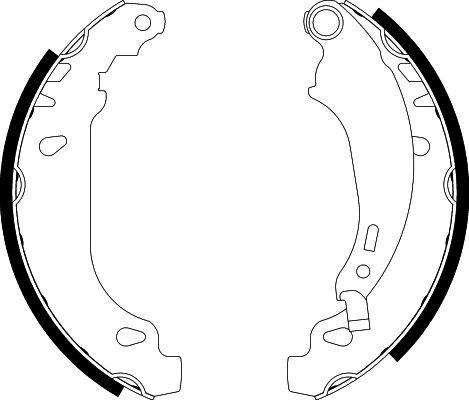 HELLA PAGID 8DB 355 002-261 - Комплект тормозных колодок, барабанные autospares.lv