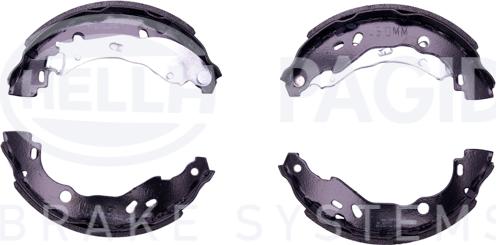 HELLA PAGID 8DB 355 002-751 - Комплект тормозных колодок, барабанные autospares.lv