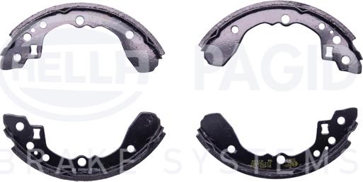 HELLA PAGID 8DB 355 002-711 - Комплект тормозных колодок, барабанные autospares.lv