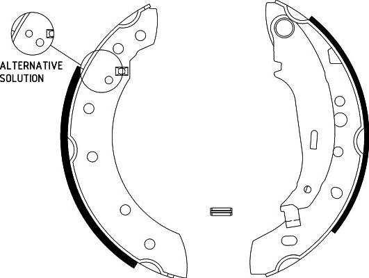 HELLA PAGID 8DB 355 002-771 - Комплект тормозных колодок, барабанные autospares.lv