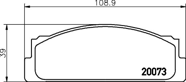 HELLA PAGID 8DB 355 007-111 - Тормозные колодки, дисковые, комплект autospares.lv