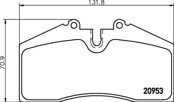 HELLA PAGID 8DB 355 007-701 - Тормозные колодки, дисковые, комплект autospares.lv