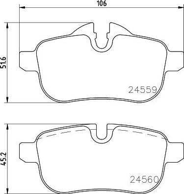 HELLA PAGID 8DB 355 014-621 - Тормозные колодки, дисковые, комплект autospares.lv