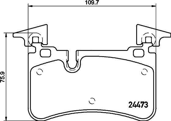 HELLA PAGID 8DB 355 014-811 - Тормозные колодки, дисковые, комплект autospares.lv