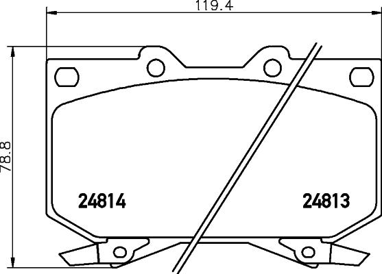 HELLA PAGID 8DB 355 014-711 - Тормозные колодки, дисковые, комплект autospares.lv