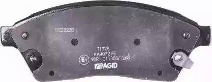 HELLA PAGID 8DB 355 015-051 - Тормозные колодки, дисковые, комплект autospares.lv