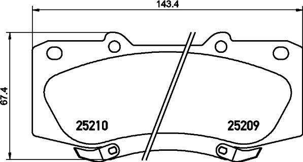 HELLA PAGID 8DB 355 015-821 - Тормозные колодки, дисковые, комплект autospares.lv