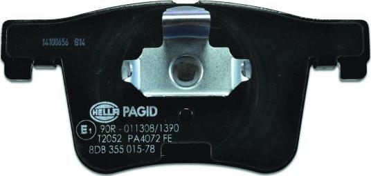 HELLA PAGID 8DB 355 015-781 - Тормозные колодки, дисковые, комплект autospares.lv