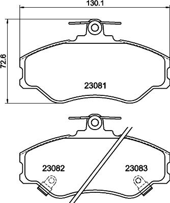 HELLA PAGID 8DB 355 016-641 - Тормозные колодки, дисковые, комплект autospares.lv