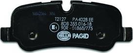 HELLA PAGID 8DB 355 016-181 - Тормозные колодки, дисковые, комплект autospares.lv