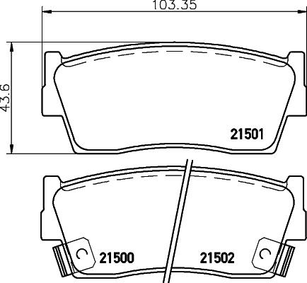 HELLA PAGID 8DB 355 016-371 - Тормозные колодки, дисковые, комплект autospares.lv