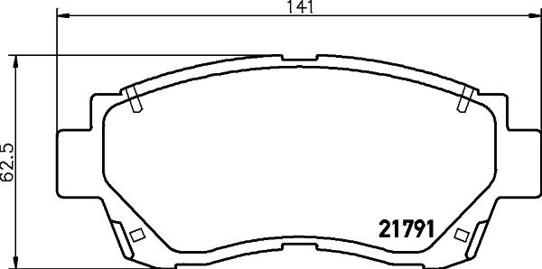 HELLA PAGID 8DB 355 016-771 - Тормозные колодки, дисковые, комплект autospares.lv