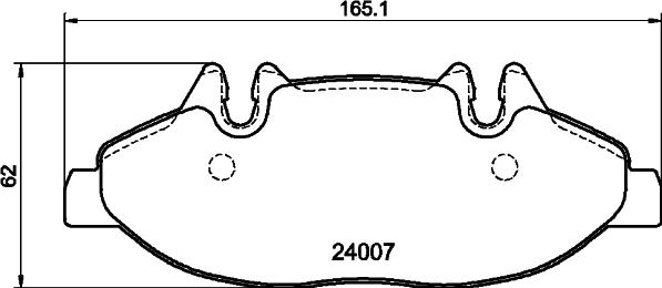 HELLA PAGID 8DB 355 010-651 - Тормозные колодки, дисковые, комплект autospares.lv