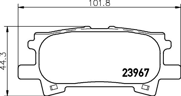 HELLA PAGID 8DB 355 028-101 - Тормозные колодки, дисковые, комплект autospares.lv