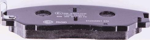 HELLA PAGID 8DB 355 010-861 - Тормозные колодки, дисковые, комплект autospares.lv