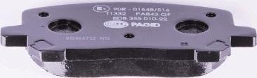 HELLA PAGID 8DB 355 010-221 - Тормозные колодки, дисковые, комплект autospares.lv